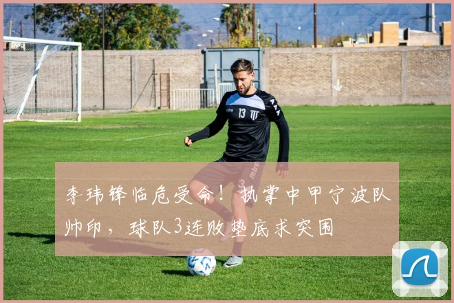 李玮锋临危受命！执掌中甲宁波队帅印，球队3连败垫底求突围